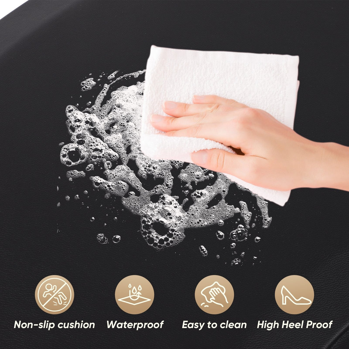 Thick Anti-Fatigue Salon Floor Mat 3x5 Feet for Hairdressing & Barber Chairs
