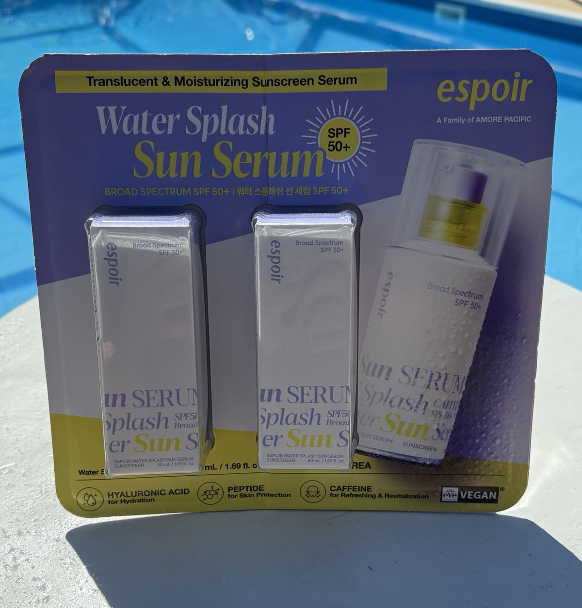 Water Splash Sun Serum Sunscreen SPF 50 1.69 fl oz 2-Pack