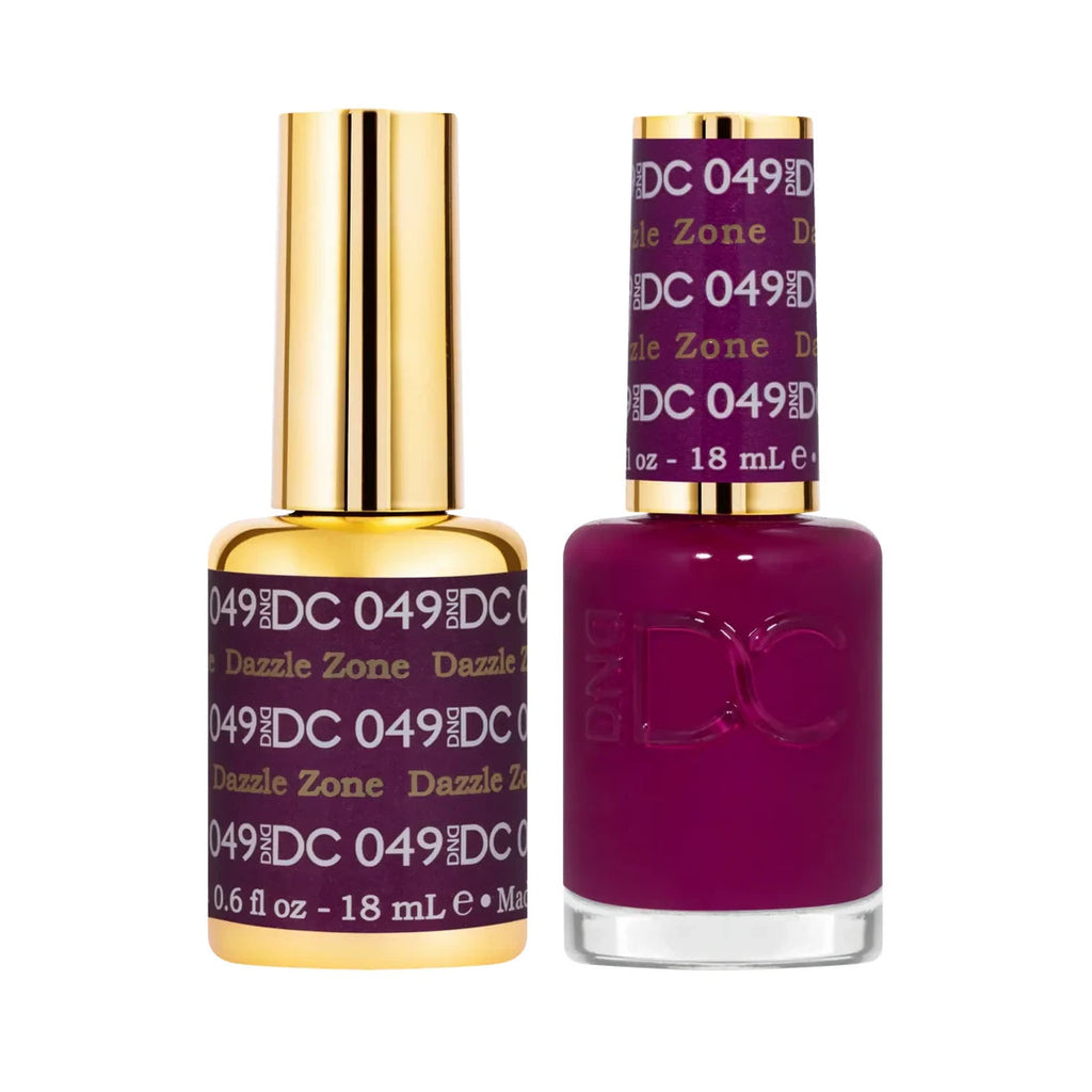 DND DC Gel and Nail Polish Set - Dazzle Zone #049, 0.6 oz Each