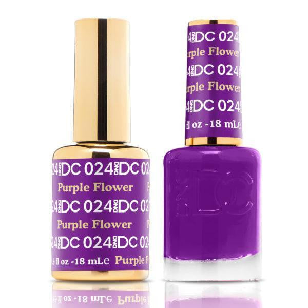 DND DC Duo Matching Gel & Nail Lacquer Set - Purple Flower, 0.5 fl oz