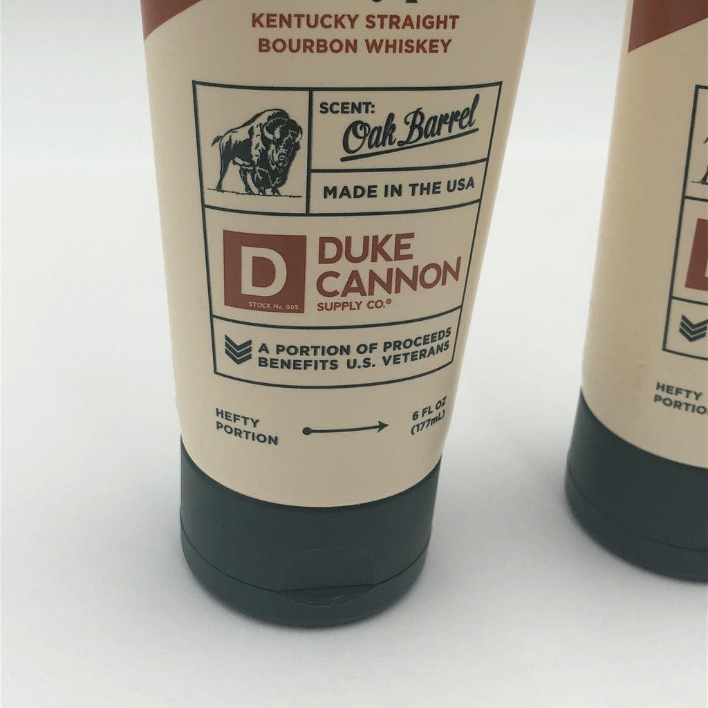 Duke Cannon Big Bourbon Beard Wash Buffalo Trace 6 Oz Lot of 2 - Men’s Grooming