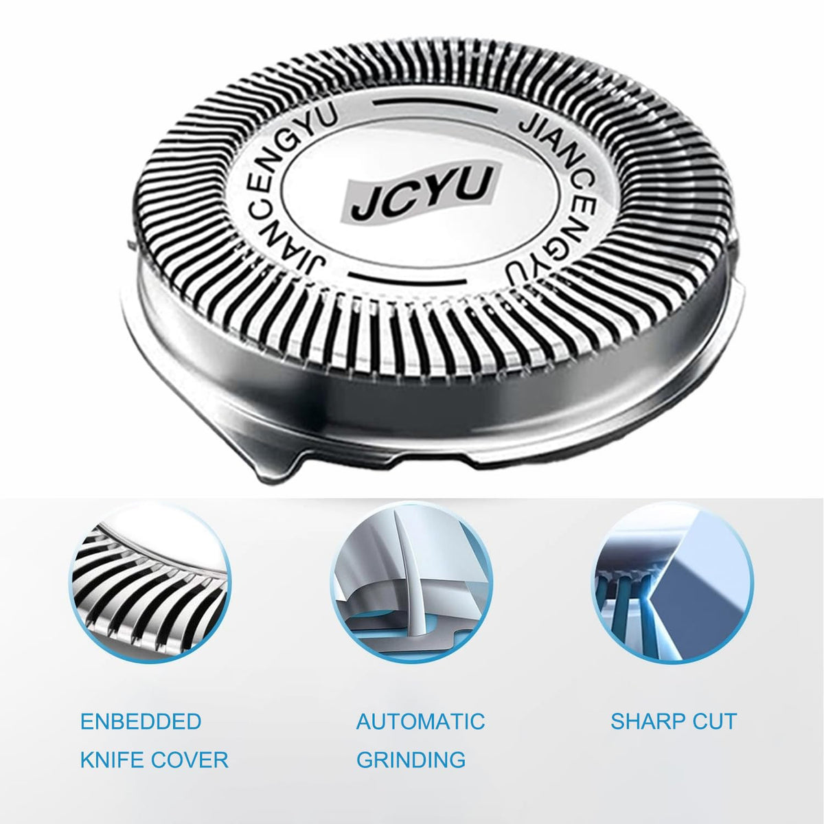 Replacement Heads for Philips Norelco Shavers - HQ8 Series 3-Pack