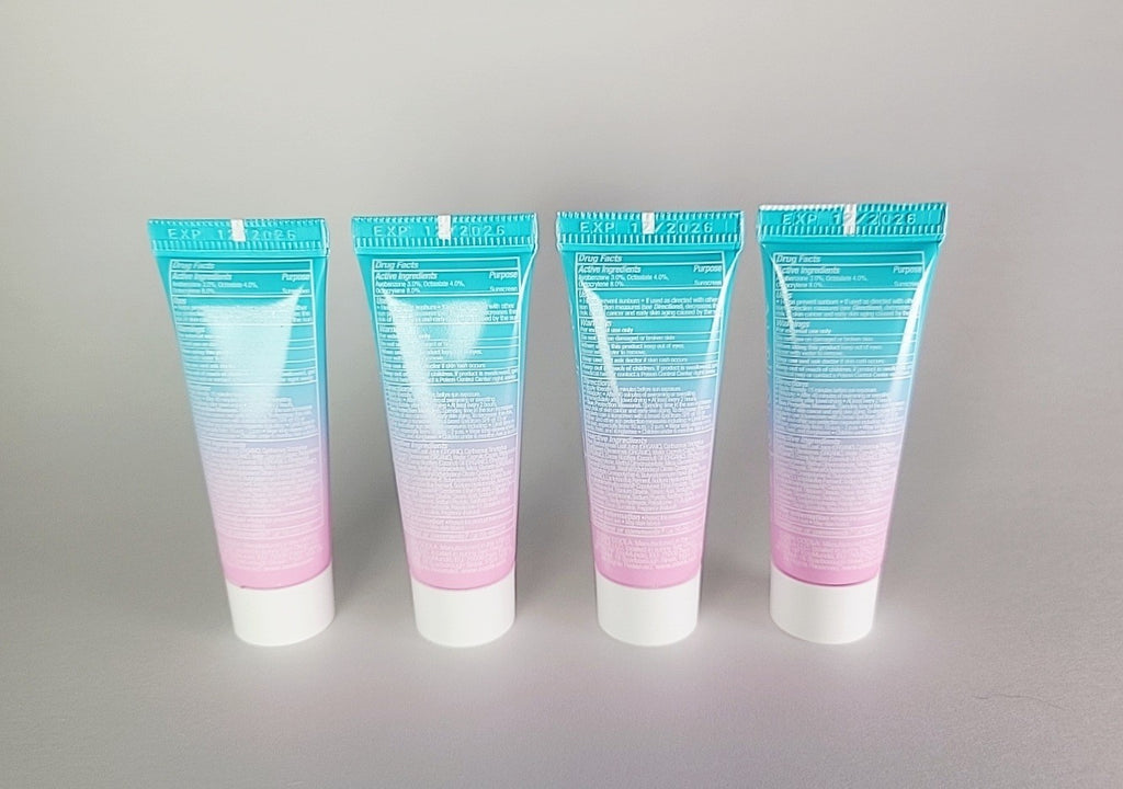 Coola Dew Good Illuminating Sunscreen Body Lotion - 4 Pack, 0.24 Oz Each