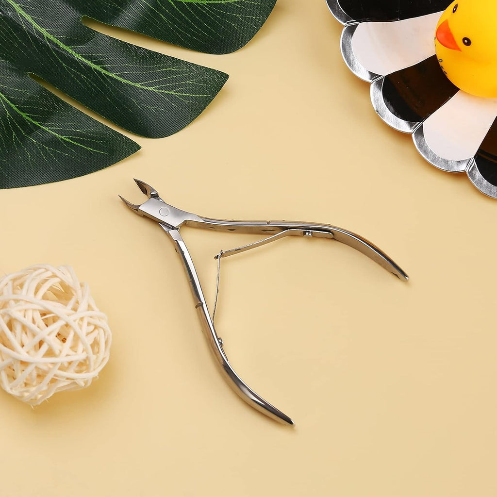 Professional Stainless Steel Nail Cuticle Trimmer - Precise Nail Care Tool