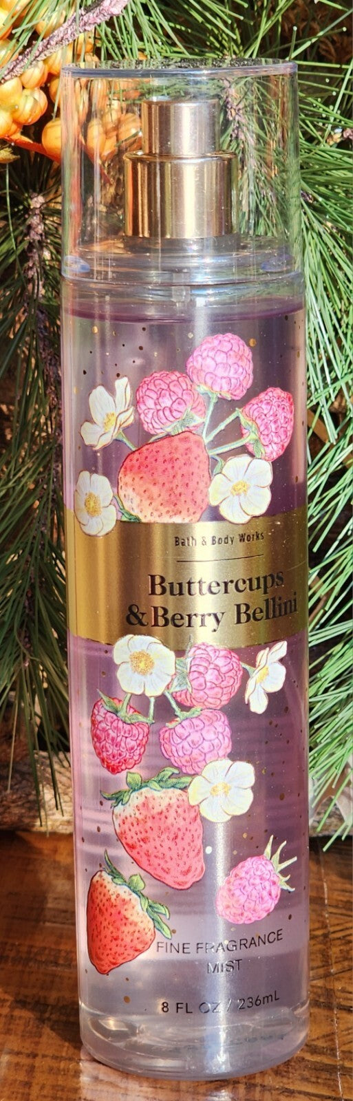 Buttercups & Berry Bellini Bath & Body Gift Set - Fragrance Mist, Shower Gel, Body Lotion & Cream