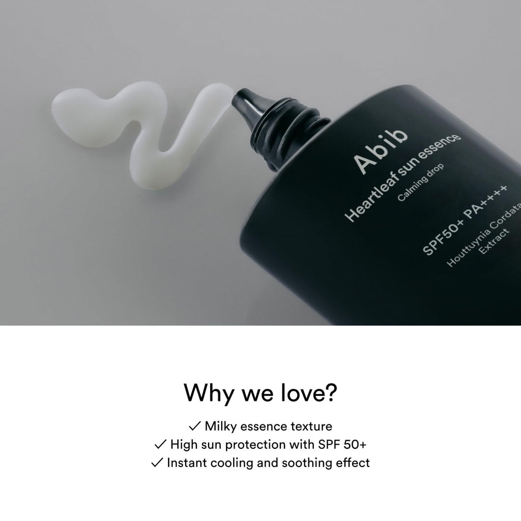 Abib Heartleaf Sun Essence SPF 50+ PA++++, Hydrating Sunscreen, 50ml