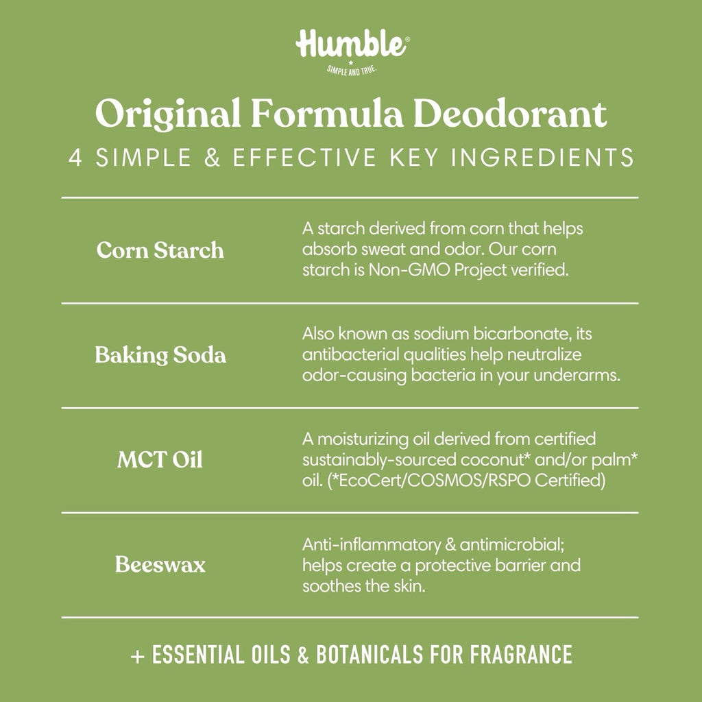 Natural Aluminum-Free Deodorant Lemongrass & Sage 2.5 oz - Long Lasting Protection