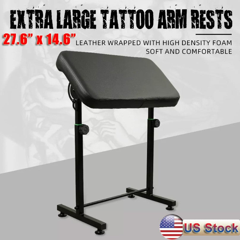 Extra Large Tattoo Arm Rest Stand with Adjustable Height and 180° Panel