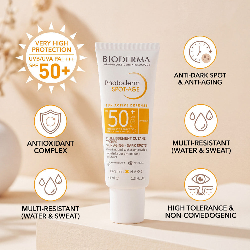 Bioderma SPF50+ Anti-Dark Spot Sunscreen Gel-Cream 40ml - Invisible Protection