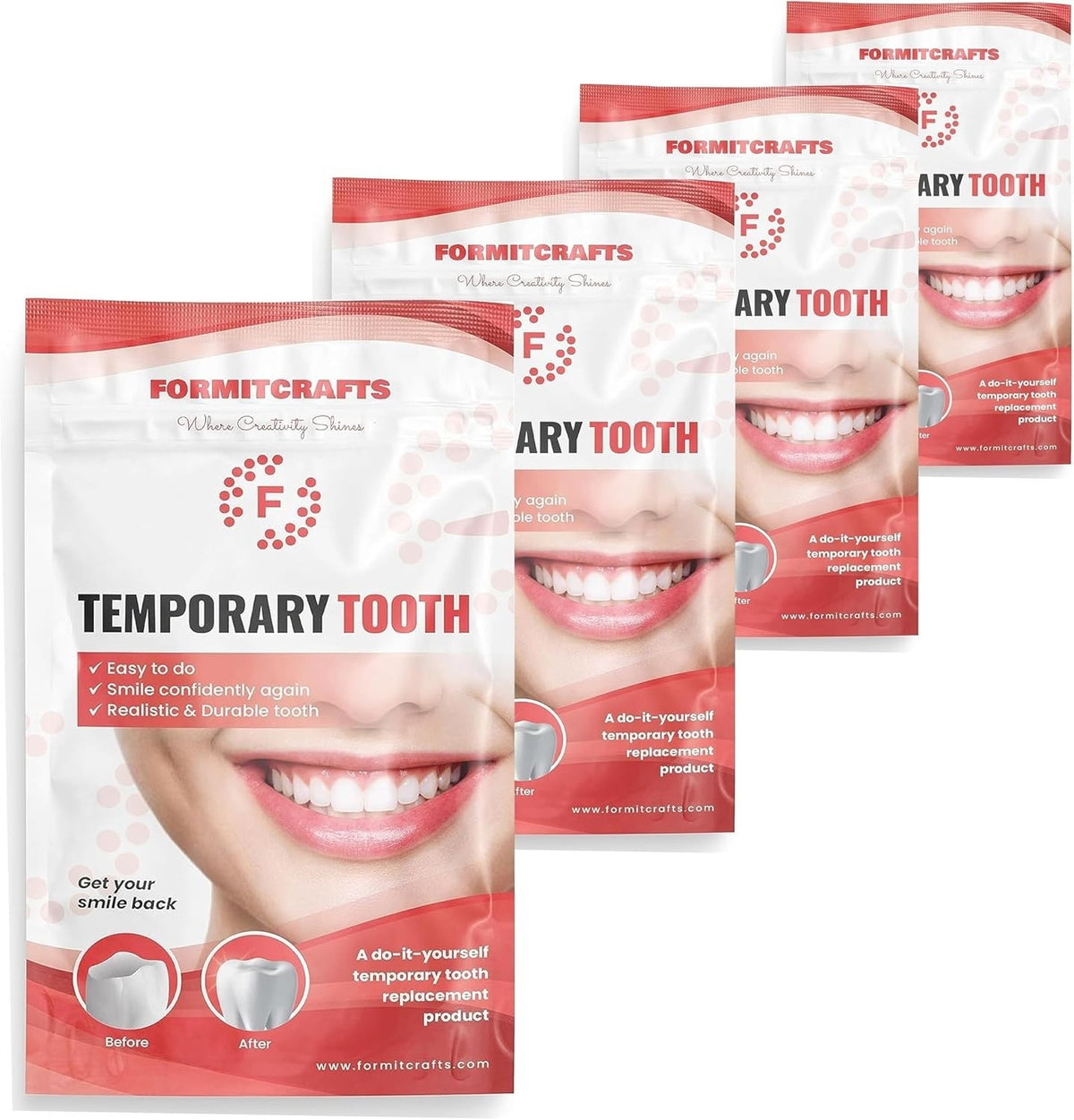 Thermoplastic Beads for DIY Tooth Repair - Invisible Dental Filling Kit