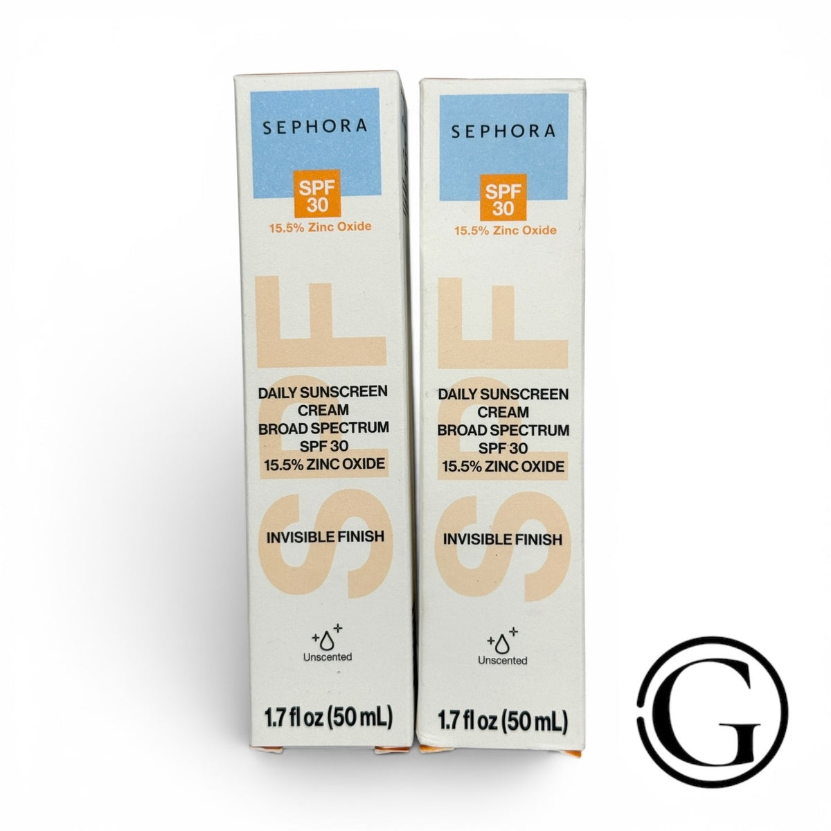 Mineral Sunscreen Cream SPF 30 Pack of 2 - Invisible Finish, Broad Spectrum Protection
