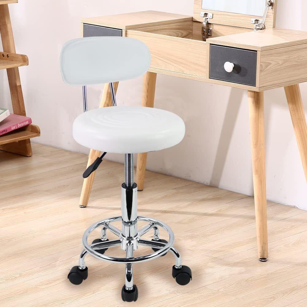 Adjustable Swivel Salon Stool with Wheels for Spa Tattoo Facial Massage