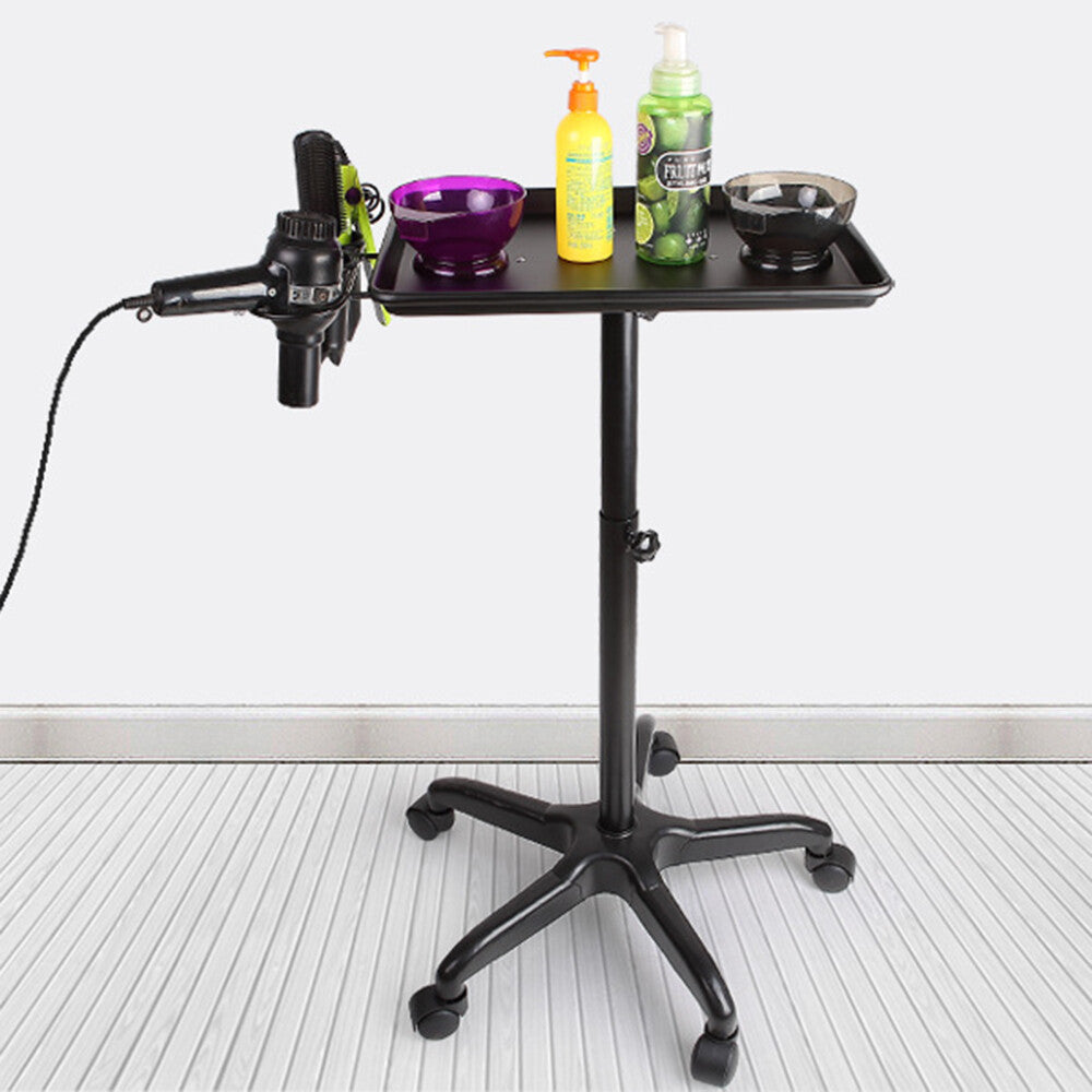 Salon Trolley Storage Cart for Hair Dryer & Stylist Tools, Adjustable Height