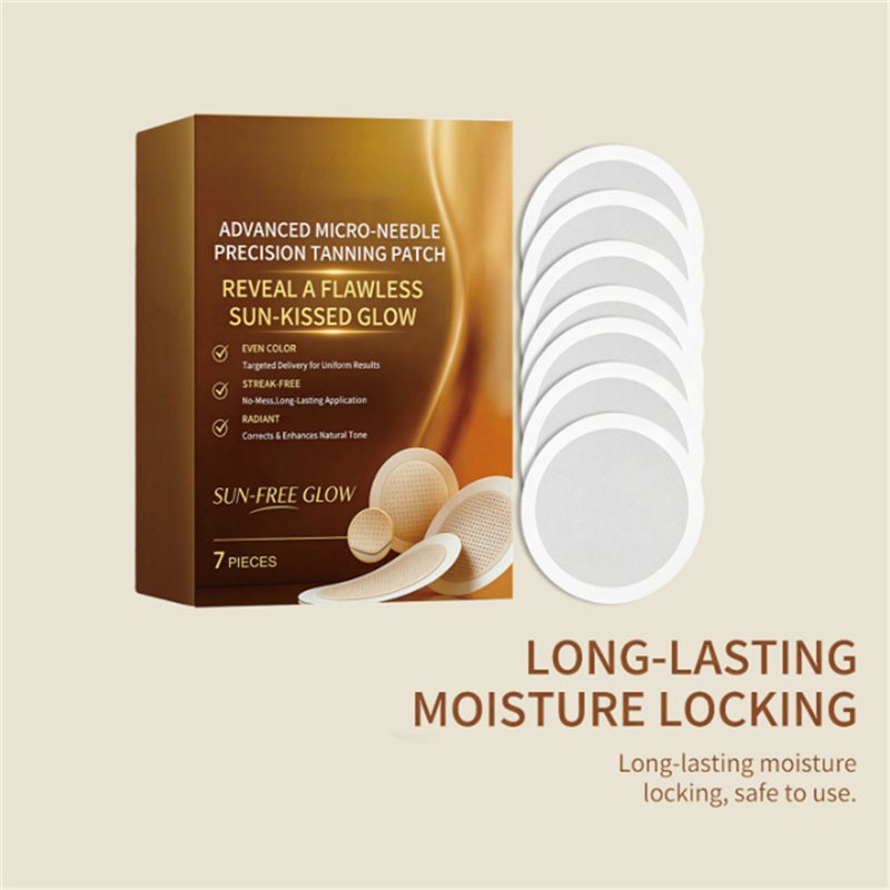 Sun-Free Micro-Needle Tanning Patches for Safe Natural Glow