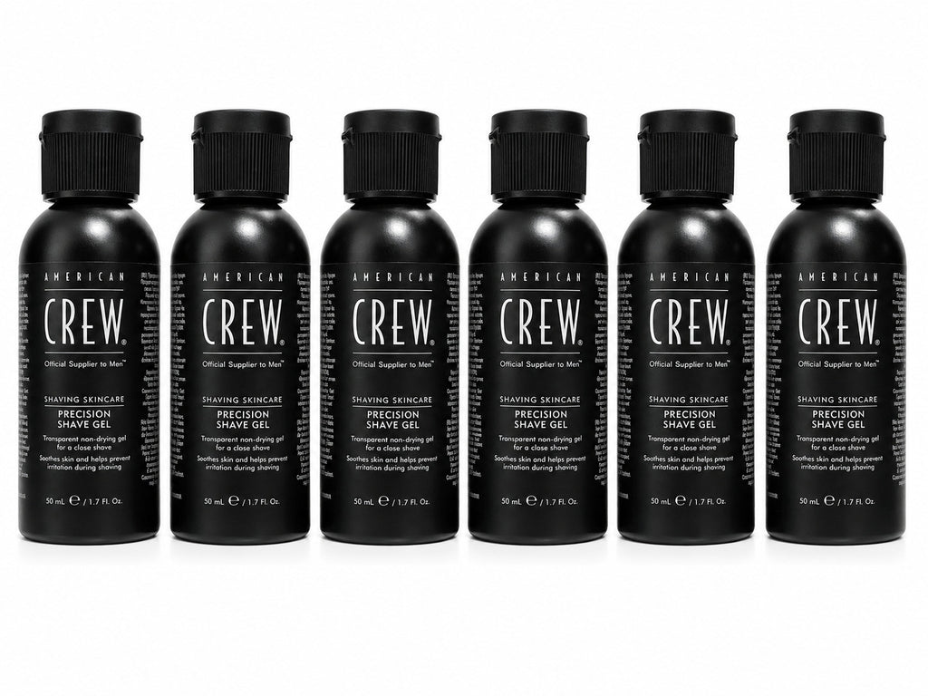 6-Pack Shaving Gel for Men - Precision & Smooth Razor Feel 5.1 oz