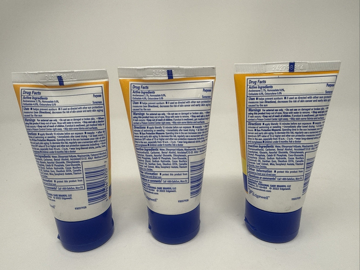 Banana Boat SPF 50 Sunscreen Lotion with Vitamins C & B3 - 4.5 Oz Pack of 3
