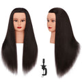Cosmetology Training Doll Head 26-28 Inch Mannequin with Synthetic Hair