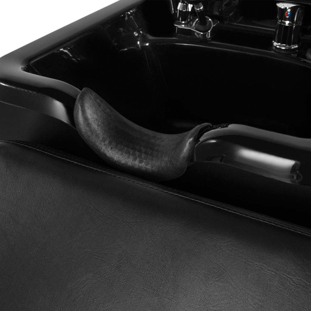 Salon Shampoo Station & Barber Chair Set with Recline Function - Professional Hairdressing Equipment