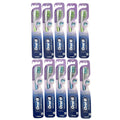 Manual Whitening Toothbrushes Set with Cheek & Tongue Cleaners - 10 Pack