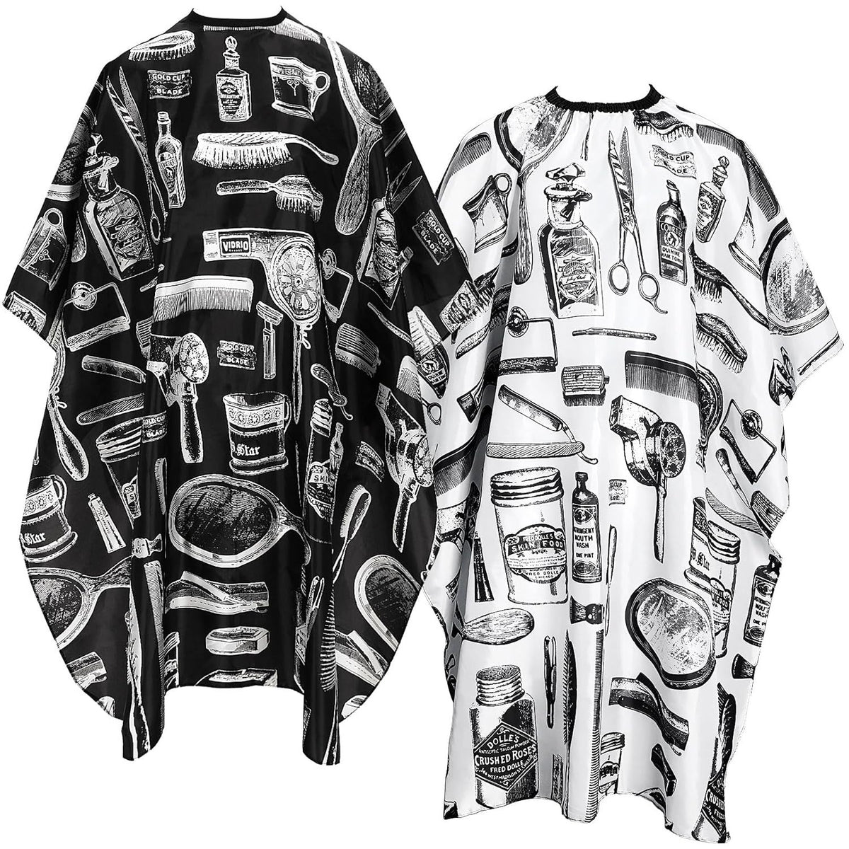 Professional Hair Cutting Cape 2 Pack - Salon Barber Hairdressing Cloaks