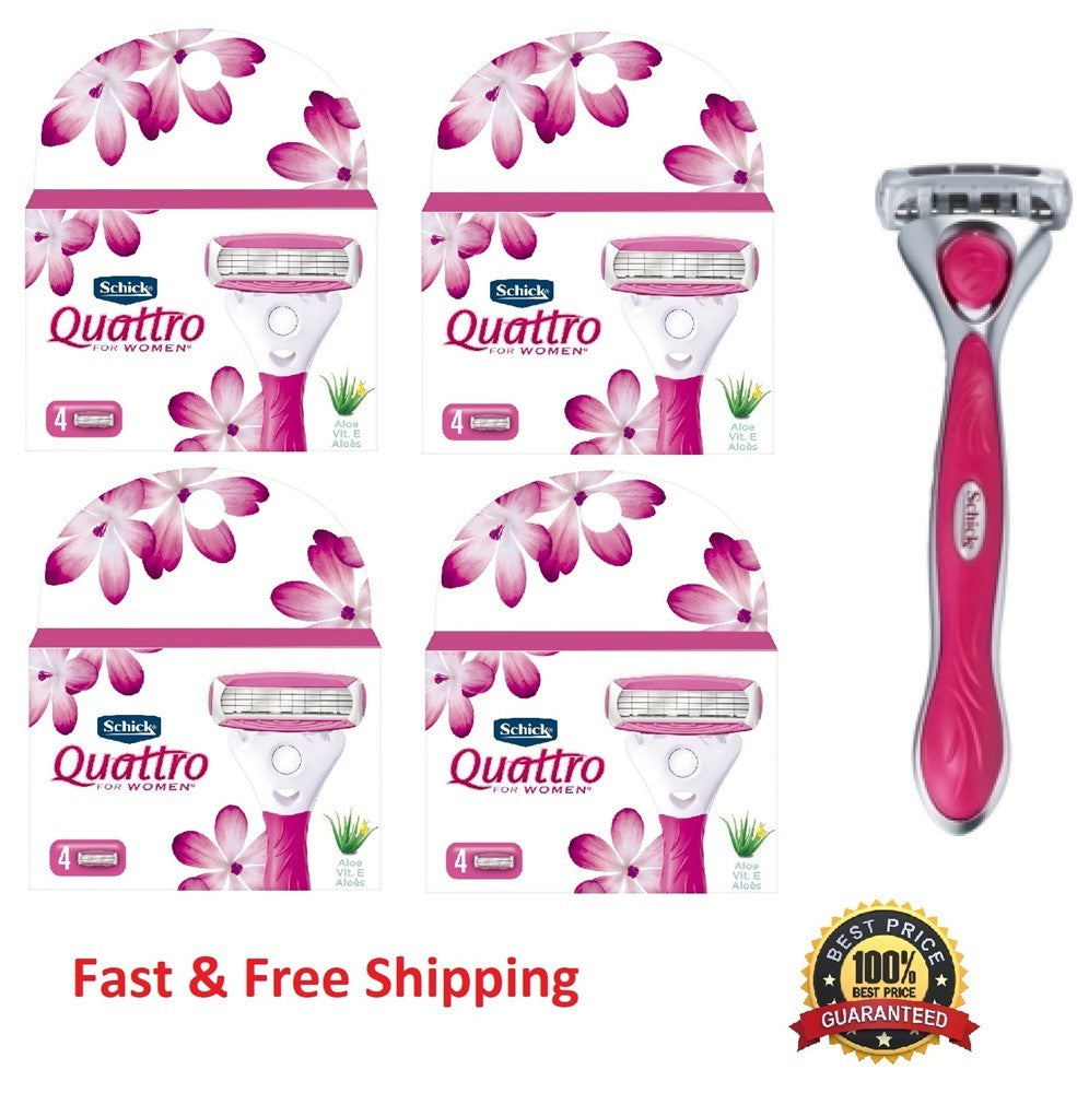 Schick Quattro Women Razor Blades Refill Cartridge Pack - 16 Refills