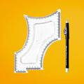 Facial Hair Shaping & Edging Tool with Guide and Bonus Pencil