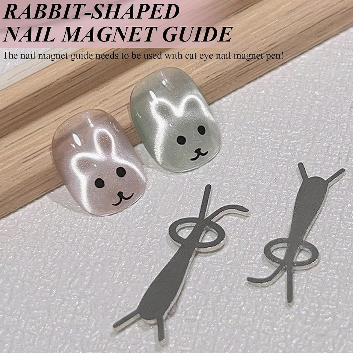 Double-Head Cat Eye Nail Magnet Set for Magnetic Nail Art