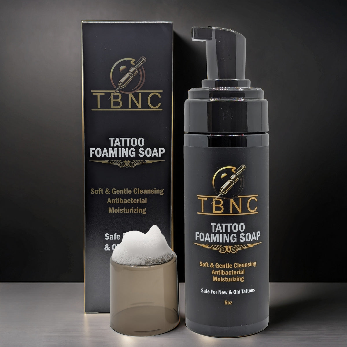 Tattoo Foaming Soap - Gentle, Antibacterial Tattoo Aftercare Cleanser