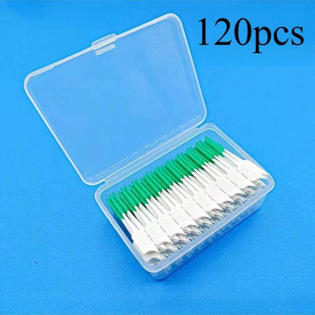 Interdental Silicone Brush Picks for Oral Care - Soft Bristles, Disposable, 200pcs