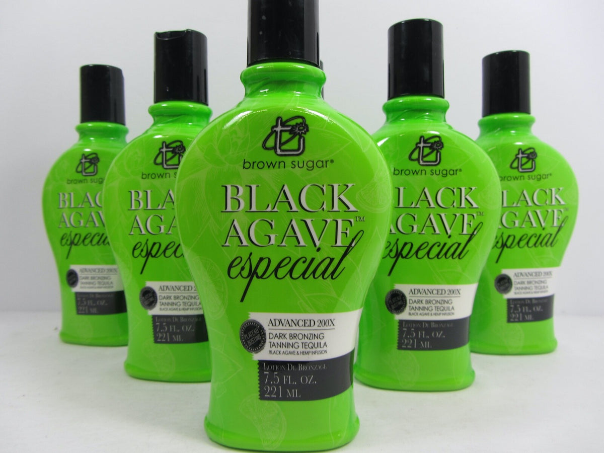 Black Agave Especial 200X Tanning Lotion - 6 Pack, 7.5 oz, Brown Sugar