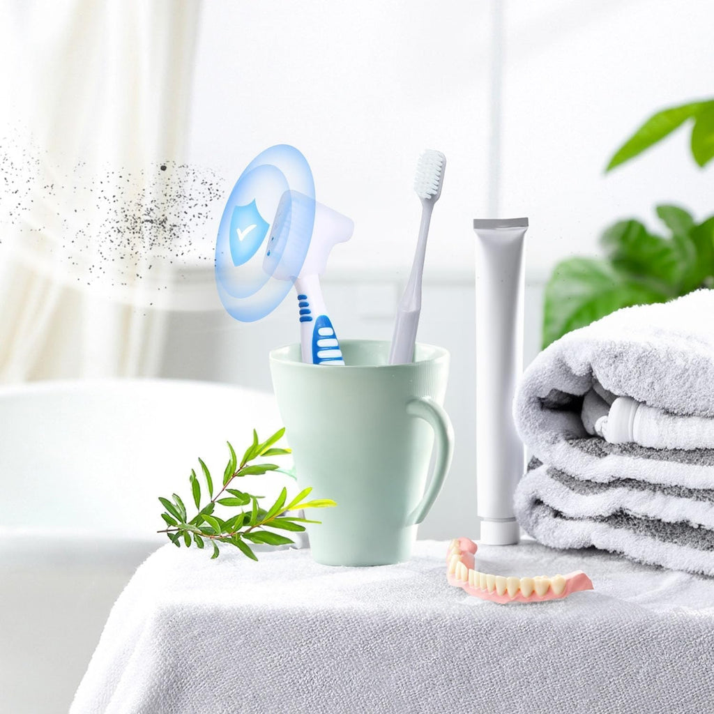 2pcs Silicone Denture Brush Covers Fit Most Toothbrushes Travel Friendly