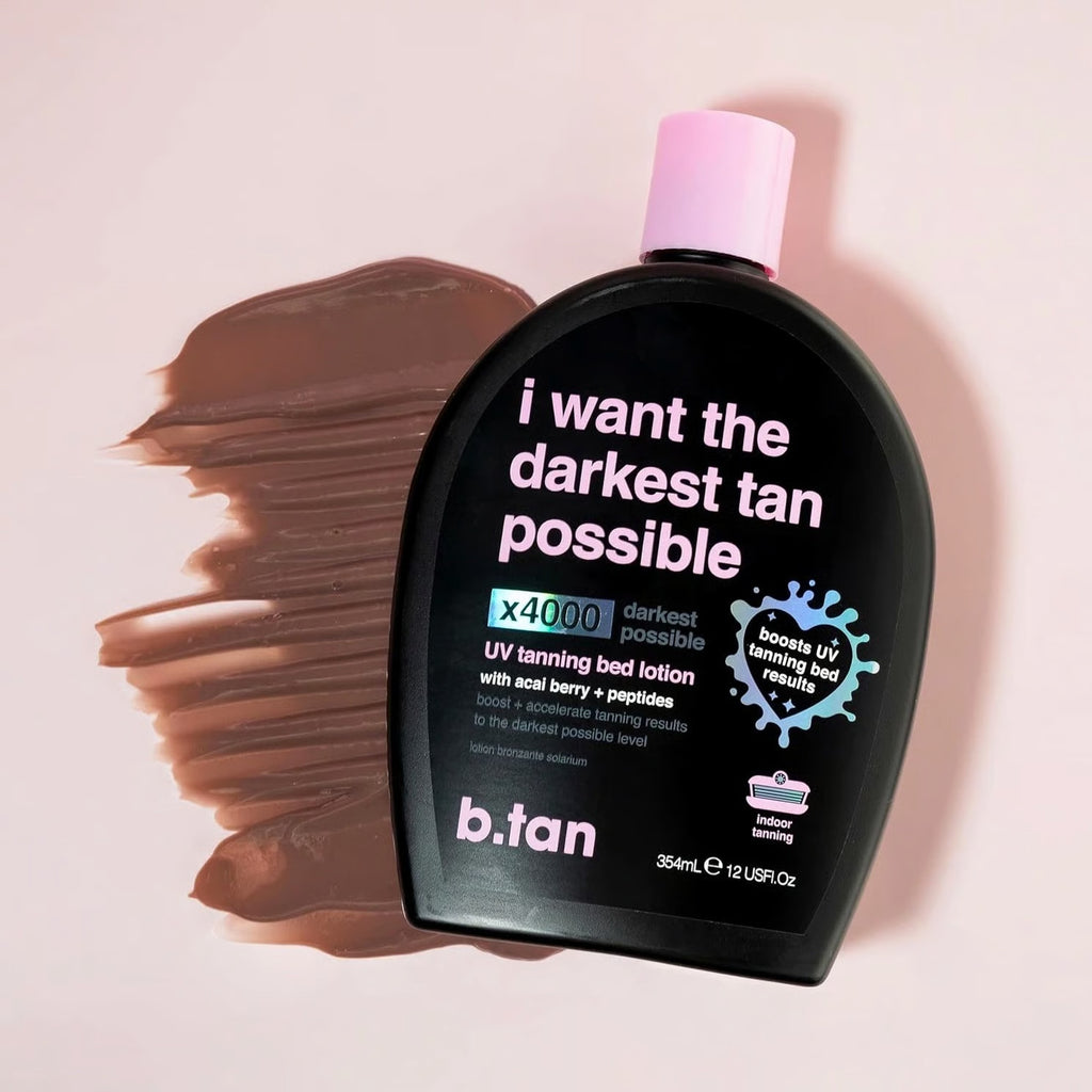 Dark Tanning Bed Lotion with Intensifiers - Deepen Your Tan, Vegan Formula