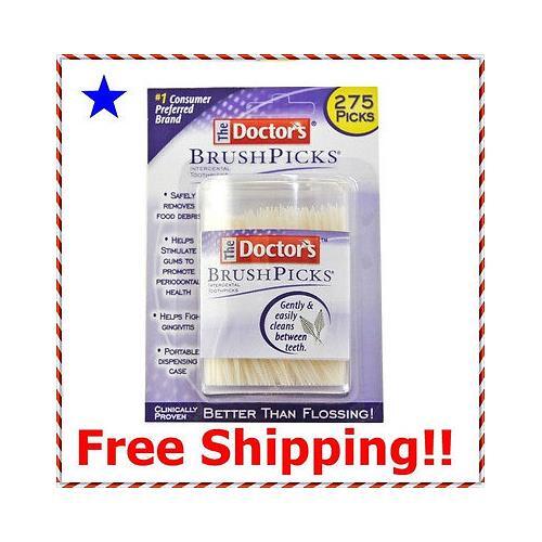 Interdental Toothpicks 275 Count - 4 Pack for Gum & Plaque Care
