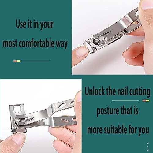 Long Handle Toenail Clippers with Comfort Grip and 3-in-1 Design