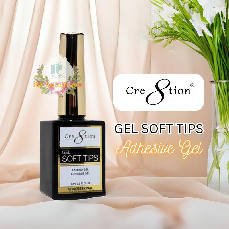 Cre8tion Soft Gel Tip Extend Adhesive Gel 0.5 Oz - Nail Tip Glue