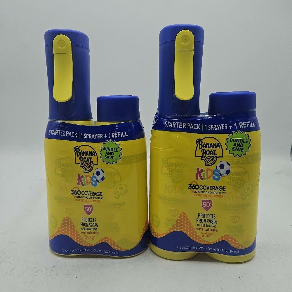 Kids SPF50 Sunscreen Spray Pack with Refill - 2 Pack, 5.5oz