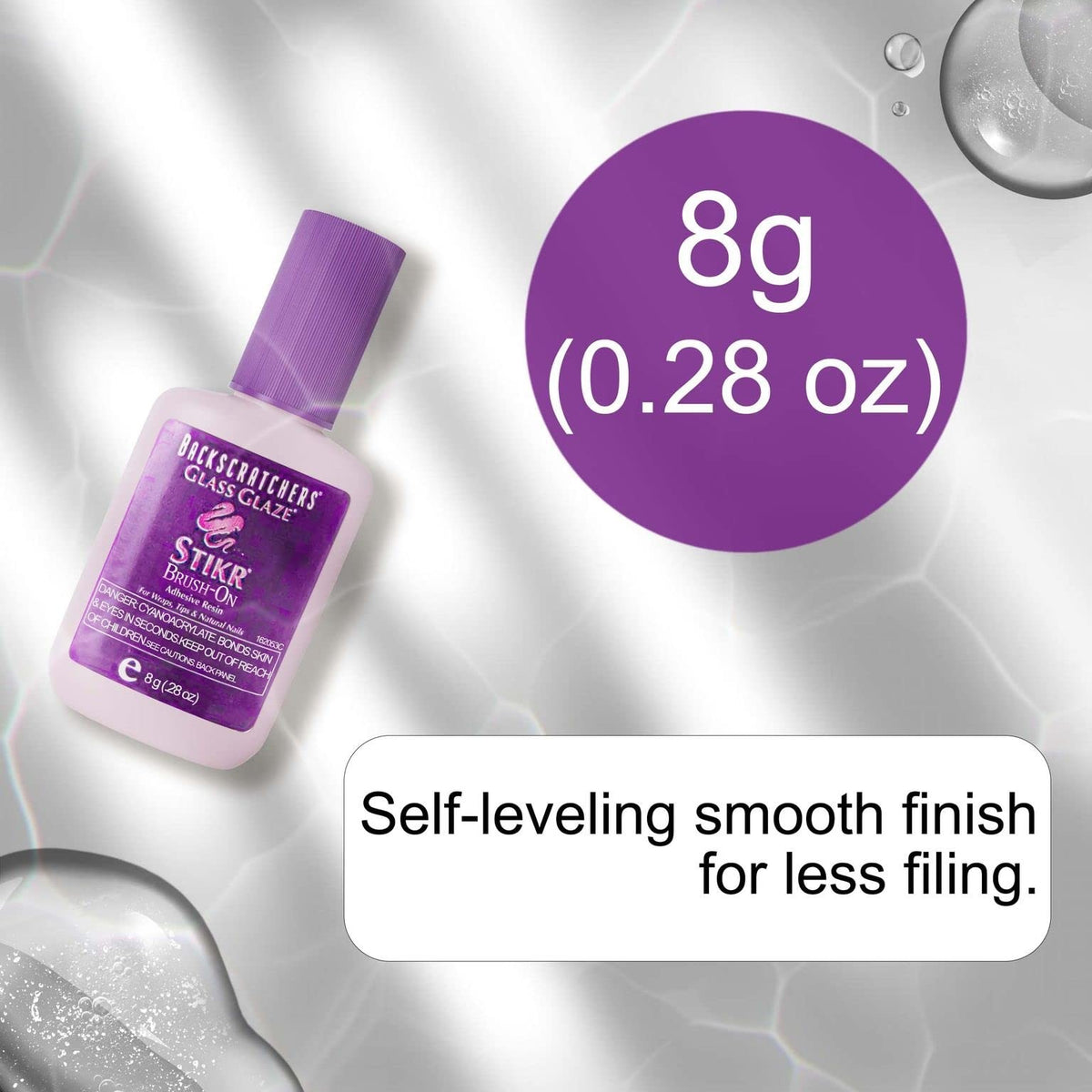 Strong Clear Nail Resin for Extensions & Manicure Art - 0.28oz