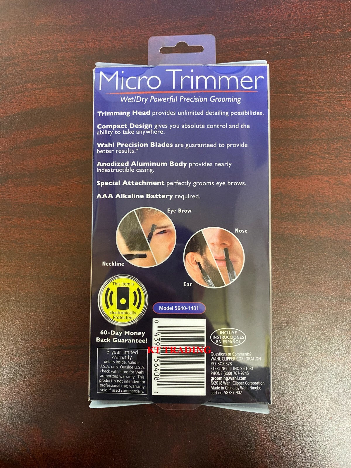 Nose Ear Hair Trimmer - Wet Dry Micro Detailer with Precision Blades