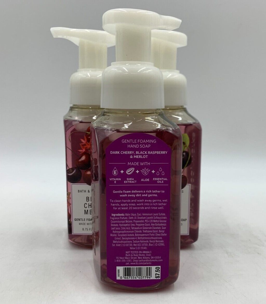 Foaming Hand Soap Set - Black Cherry Merlot Scent, 8.75 oz, Pack of 3