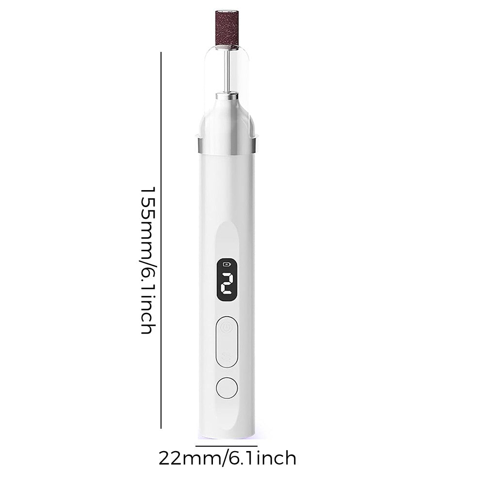 Electric Nail Drill for Manicure Pedicure Thick Toenails - Adjustable Speed & Low Noise