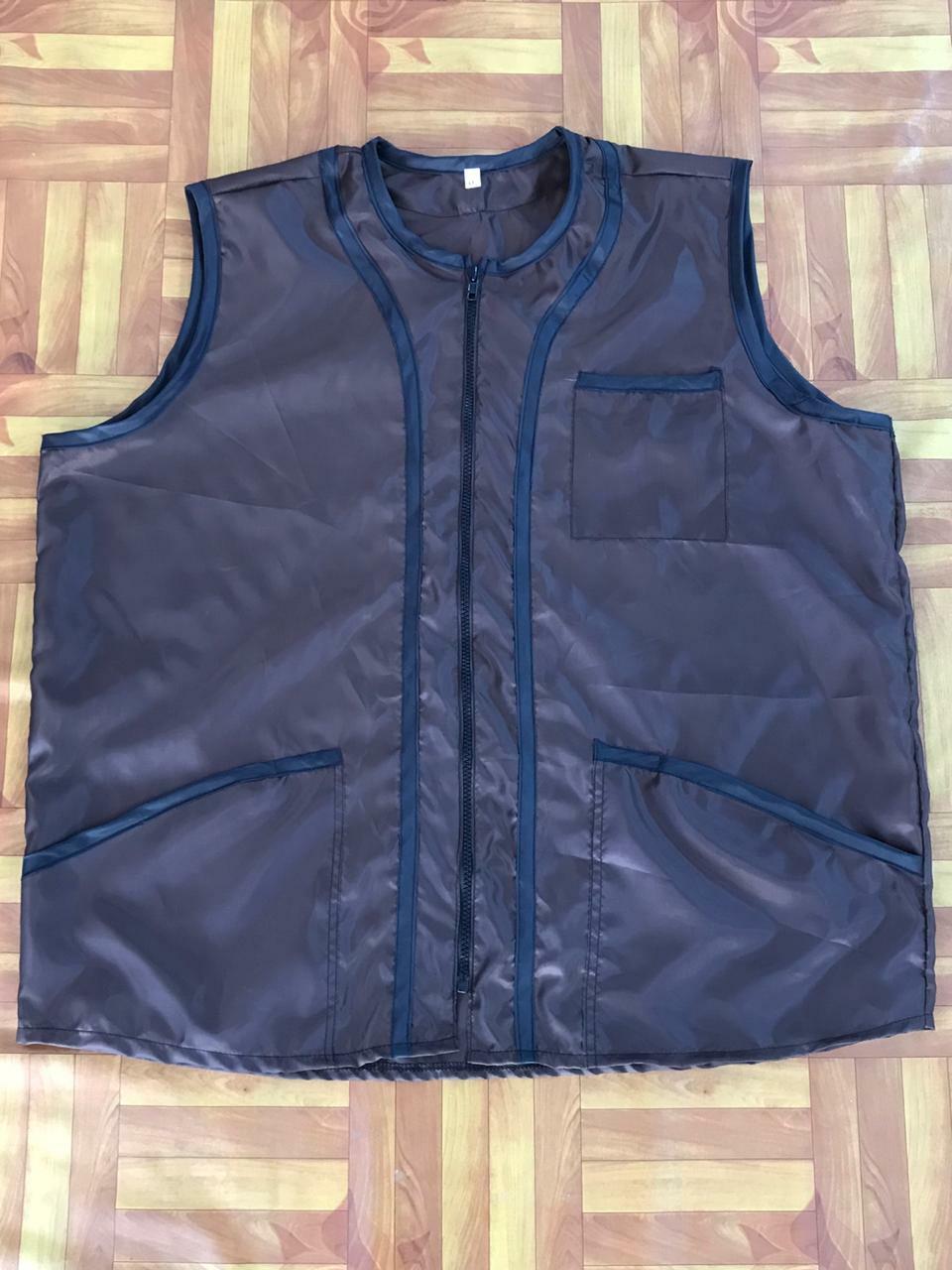 Lightweight Professional Barber Vest Jacket with Pockets & Breathable Mesh Panels