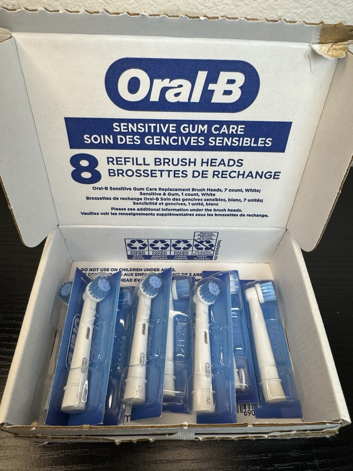 Electric Toothbrush Replacement Heads for Sensitive Gums - 8 Pack