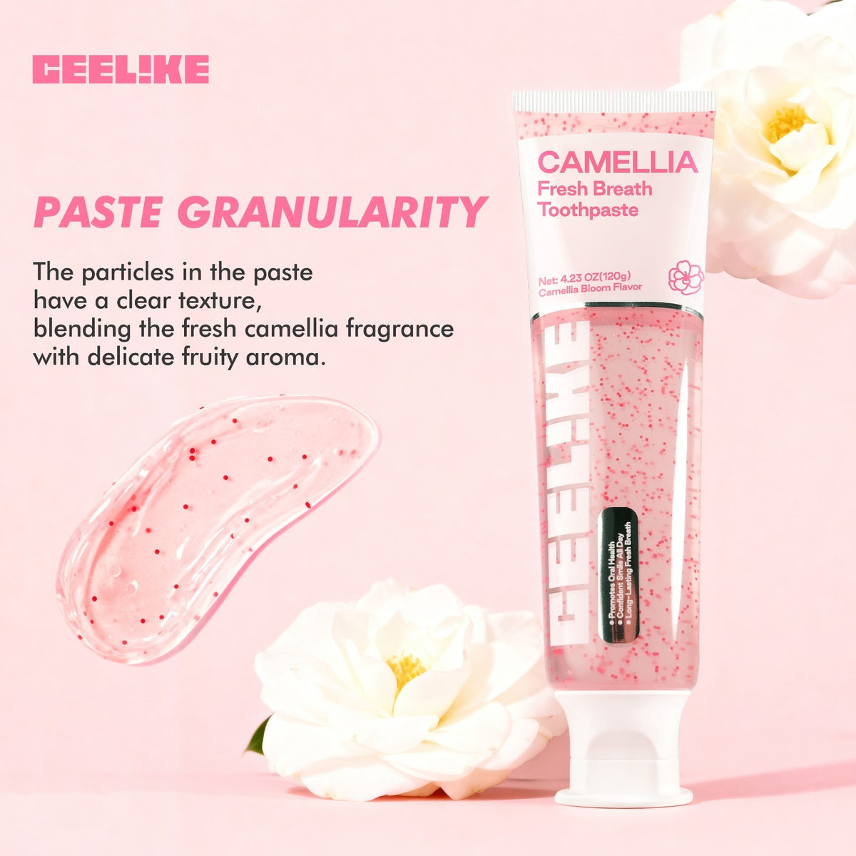 Fresh Breath Toothpaste with White Tea & Camellia Scent 120g - Gum Support