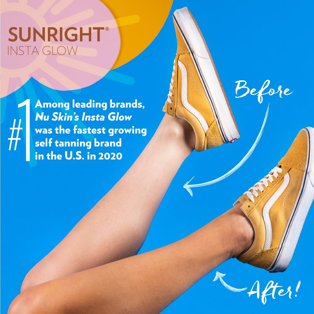 Self Tanning Gel - Sun-Kissed Glow, Low Odor, Face & Body, 2 Pack
