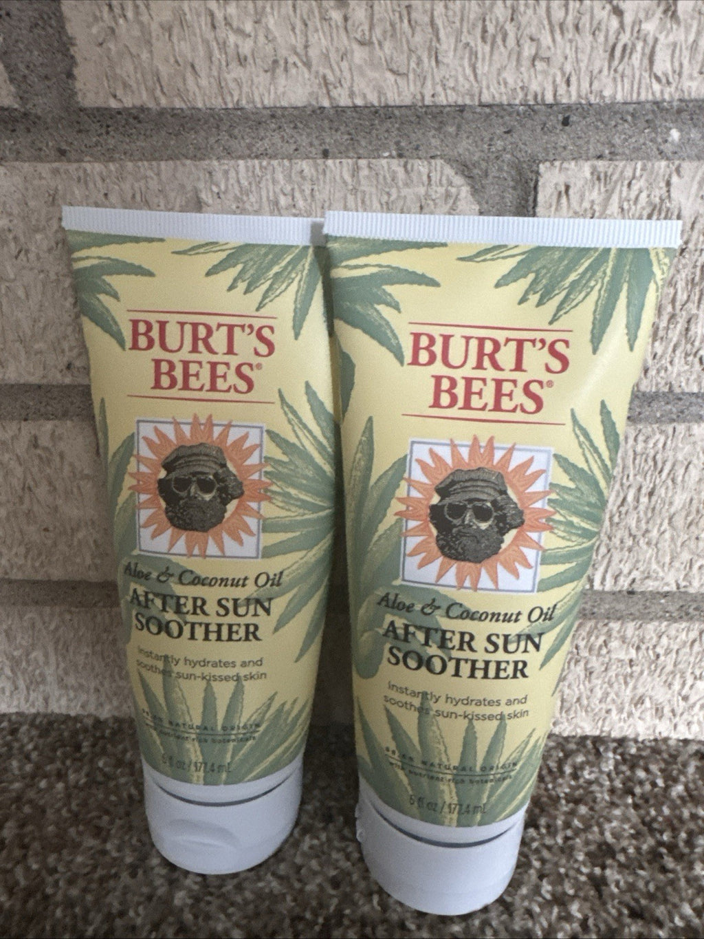 2-Pack Aloe and Coconut Oil After Sun Soother Lotion for Sunburn Relief