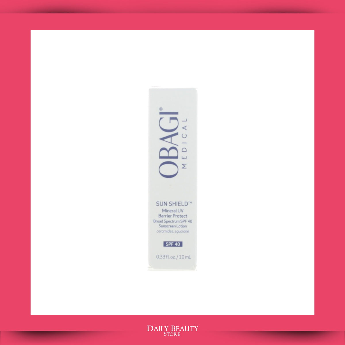 Mineral UV Barrier Sunscreen SPF40 for Sensitive Skin 10ml - Broad Spectrum