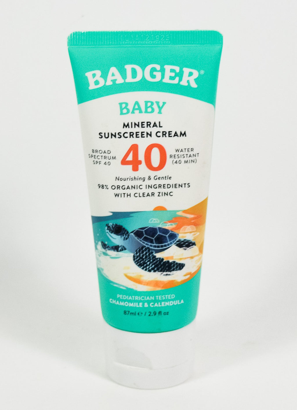 Mineral Sunscreen Cream SPF 40 for Babies, 2.9oz, Water-Resistant, Organic Zinc