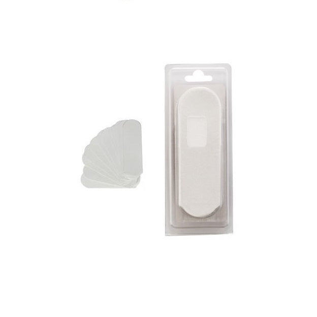 Cuccio Pedicure File Refill Pack 180 Grit Water-Resistant Abrasive White 50 Sheets