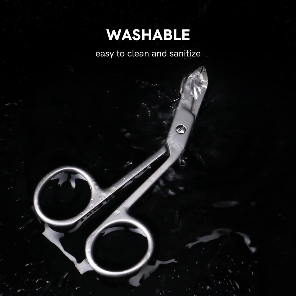 Professional Scissor Tweezers - Stainless Steel Precision Eyebrow & Facial Hair Tool