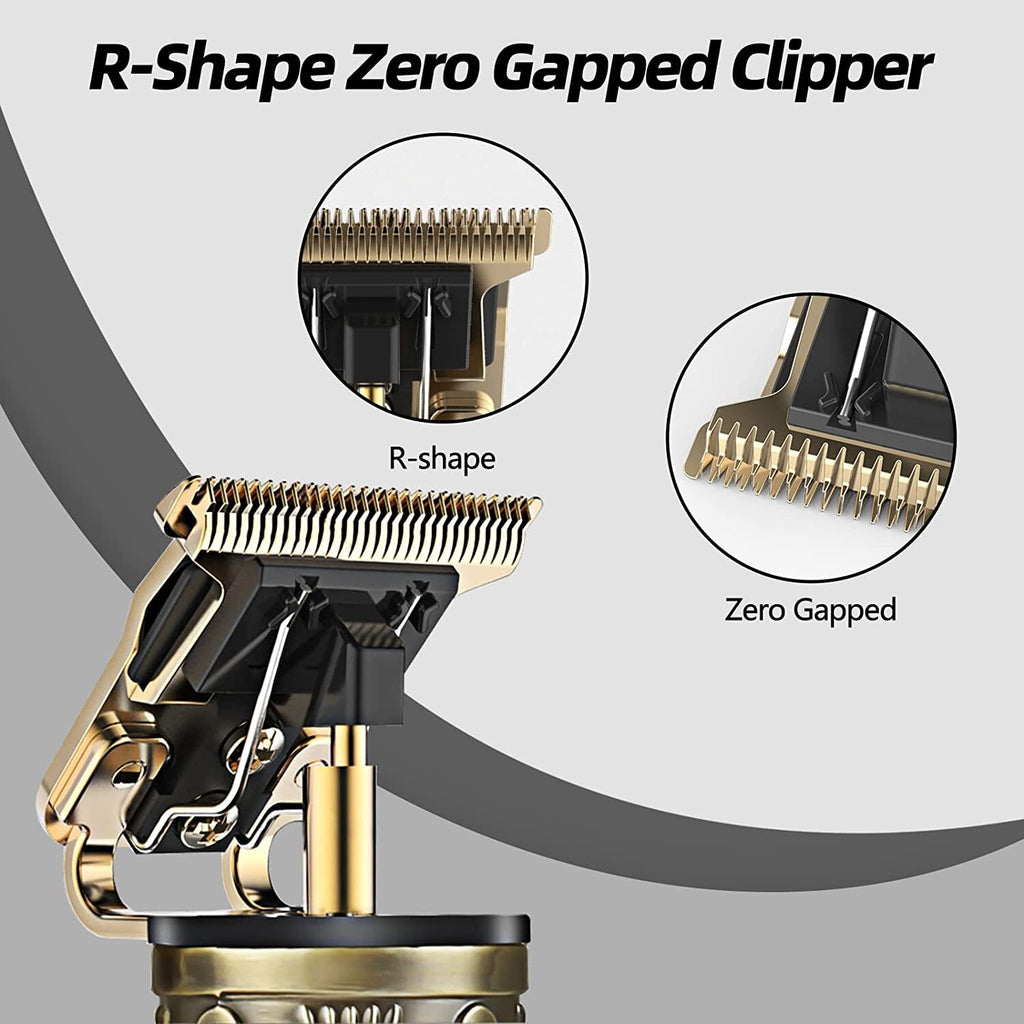 Men's Hair Clipper Kit with Sharp T Blade, Rechargeable Trimmer for Beard & Hair Cutting